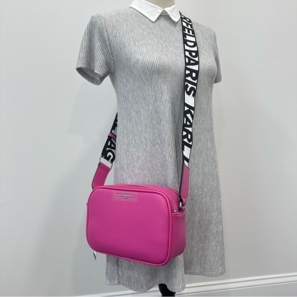 NEW Karl Lagerfeld Paris Maybelle Camera Crossbody Bag in Pink